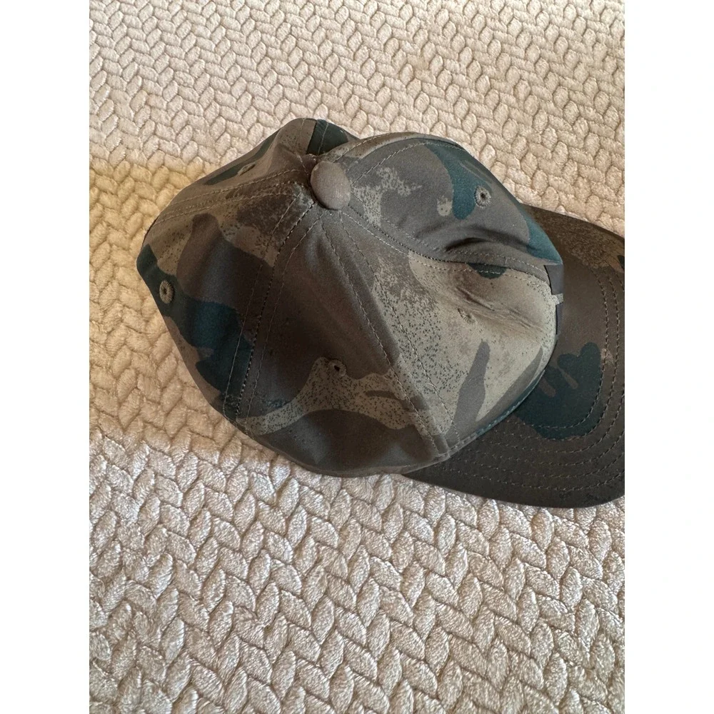 Adidas Aeroready Camo Snapback Hat Mens Green Brown Camouflage 3 Stripe Cap